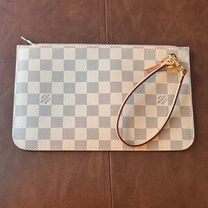 Louis Vuitton Damier Azur Pochette with Gold Accents